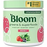 Bloom Nutrition Superfood Greens Powder, Digestive Enzymes with Probiotics and Prebiotics, Gut Health, Bloating Relief for Wo
