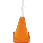 Fun Express Orange Construction Cone Plastic Cups with Straws - 4oz - Fun and Unique Party Set for Kids and Adults - VBS Vacation Bible School Supplies/Decor - 8 Pieces