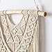 Mkono Macrame Wall Hanging Boho Home Decor Chic Bohemian Woven Decoration Birthday Gift for Bedroom Living Room Bathroom Nursery Dorm, 17