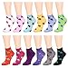 12 Pairs Women's Socks Assorted Colors Size 9-11 Ladybug