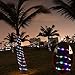 Aluvee Solar Rope String Light,Garden Decoration Outdoor Waterproof Rope String Christmas Lamp Wedding Party Tree Xmas Decoration Tree Xmas (33ft/100LED,Multicolor + PVC Tube)
