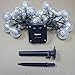 Dephen Solar String Lights - 15ft Outdoor 20LED Christmas Lights, Waterproof Warm White Moroccan for Patio Garden Party Festival Xmas Tree