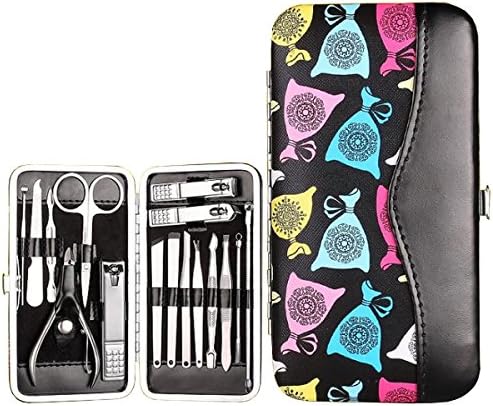 Manicure Pedicure Set Nail Clippers - 16 In 1 Stainless Steel Professional Pedicure Kit Nail Scissors Grooming Kit