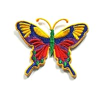 Mix Color Butterfly Patches - Applique Embroidered patches - Iron on Patches - Backpack Patches - Size 7 x 6 Cm.