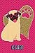 Pug Life Elsie: College Ruled | Composition Book | Diary | Lined Journal | Green by Hunter Johns