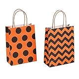 Paper Halloween Craft Party Gift Bags - 12 pieces