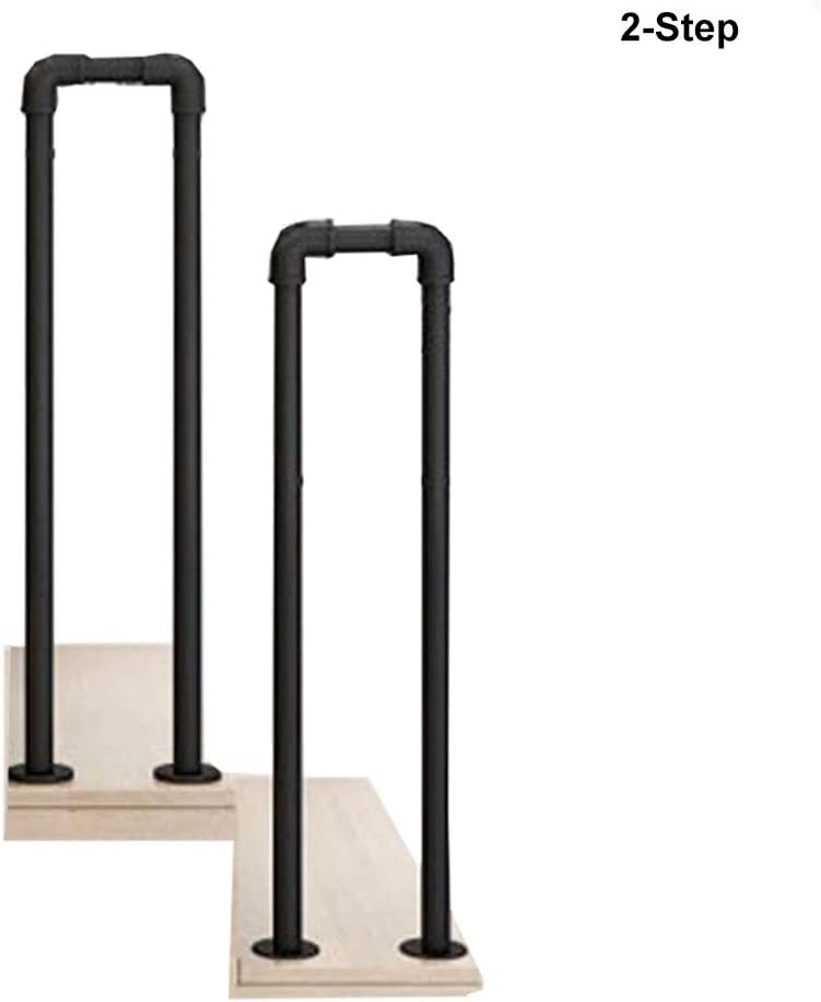 2 Marches Garde Corps Anti Chute Hauteur Optionnelle Barriere Interieure De Type Loft Pour Barriere Protection Des Enfants En Exterieur Noir Amrai Main Courante Sur Rail Descalier De Type N Securite Bebe Puericulture