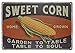 TISOSO Sweet Corn Retro Vintage Metal Tin Sign Home Bar Kitchen Farmhouse Home Decor Signs gifts size 8