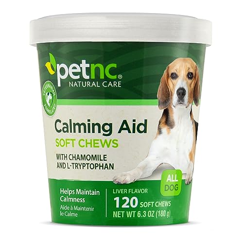 Petnc Calming Aid Soft Chews for Dogs (120 Count), For Dogs, Helps Promote Calm…