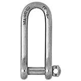Wichard Captive Pin Long D Shackle - Diameter 6mm