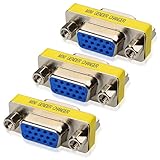 Cable Matters 3-Pack HD15 VGA Coupler, SVGA Coupler (VGA Female to VGA, SVGA Female Coupler)