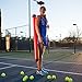 Gamma Tennis Ballhopper Balltube 18, Picks Up and Holds 18 Balls Quickly and Easily - Red or Clear