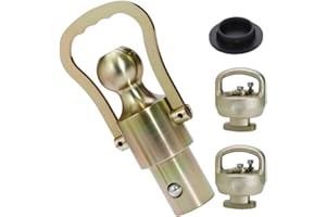 BZVQLO GNXA2062 Gooseneck Ball Kit, 2-5/16-Inch Ball & Safety Chain Anchors Ram 2500/3500 Gooseneck Ball for Dodge Ram Trucks,Fits Ford F-250/F-450 Super Duty, Chevy Silverado & GMC Sierra 2500/3500 HD