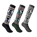 KALAKIDS Kids Ski Socks Kids Wool Socks 1/2/3/4 Pairs Thermal Warm Ski Socks Kids, For Boys Girls Toddler Winter Socks