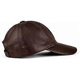 Lukkizara Real Genuine Lambskin Leather Baseball Cap Hat Sports Visor