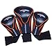 Team Golf NFL Denver Broncos Contour Golf Club Headcovers (3 Count) Numbered 1, 3, & X, Fits Oversized Drivers, Utility, Rescue & Fairway Clubs, Velour lined for Extra Club Protection