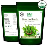 Organic Neem Powder 16 Ounces(1 Pound) - USDA Certified Organic. No Preservative and all Natural - HerbsIndia