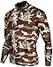 JustOneStyle Skin Tight Compression Base Layer Long Sleeve Under Shirt & Pants Camo Pattern Set