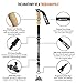 Watauga Trekking Poles (Pair) - Collapsible Ultralight Hiking Sticks with Cork / EVA Grips & Flip Locks