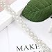 QueenDream Elegant Wedding Silver Rhinestone Applique with Pearls 2yards
