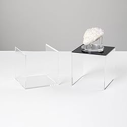 Kcgani Transparent Acrylic Square Cube Containers
