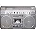 Jacksoney Tin Sign New Aluminum Boombox/Ghettoblaster Speakers Cassette Radio 11.8 x 7.8 Inchthumb 1
