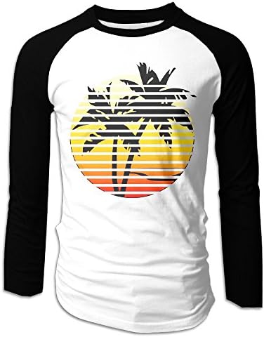 CHSMGS Men's Coconut Raglan Long Sleeve Teeshirts Vintage Unique