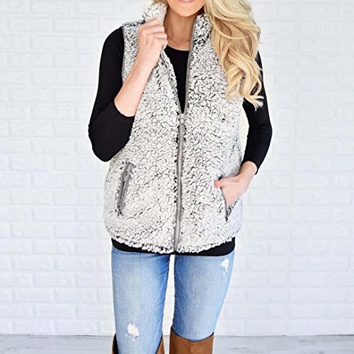 Pocciol-Womens-Casual-Sherpa-Fleece-Lightweight-Fall-Warm-Zipper-Vest-With-Pockets