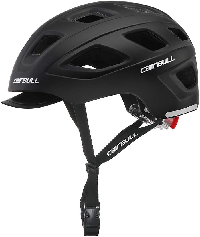 Cairbull New CASTLE City Casual Commuting Bicycle Bike Helmets LED Light BMX 54-58cm Cycling Helmet Matte Black Matte White