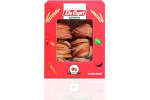 Da Capri Tomato Fettuccine (Pack Of 2) | Artisanal Homemade Pasta | 16 Oz Vegan & Healthy | 100% Natural & Plant-Based | Easy to make & Fast Cooking