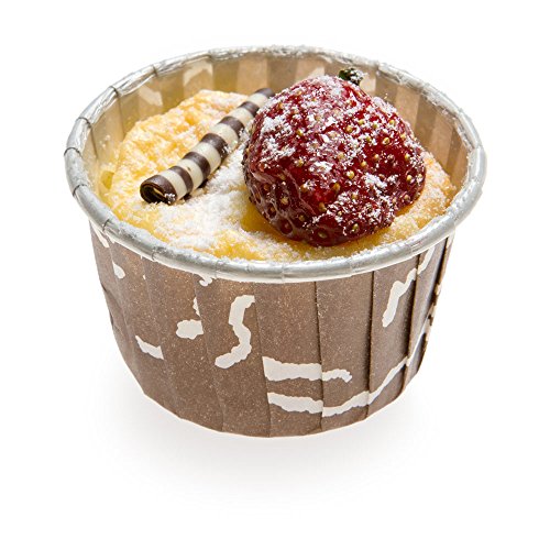 Restaurantware Panificio 1.Ounce Baking Cups 200 Pleated Cupcake Liners - Oven-…