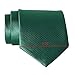 QBSM Mens Dark Green Solid Color Formal Neck Tie Office Dress Suit Neckties
