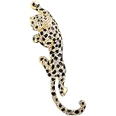 Vintage Gold Leopard ,Punk Animal Brooch Pin,Suit Stud, Shirt Studsfor women for men,Dainty Christmas Wedding Birthday Holiday Jewelry Unisex Clothing Accessories