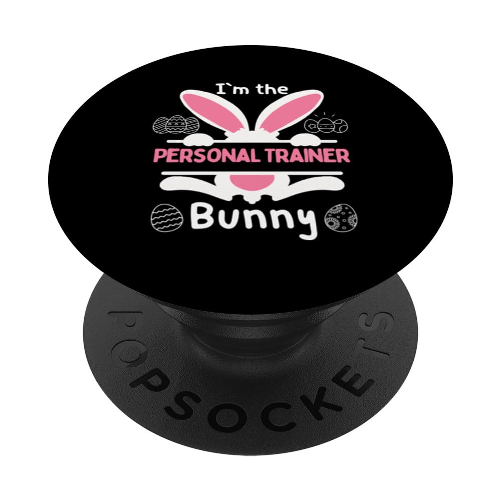 Easter Bunny Outfit Personal Trainer Bunny Design PopSockets Swappable PopGrip