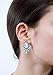 Statement Earrings in Neutral Colour Rhinestone Stud Earrings