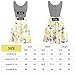 Womens Summer Casual Scoop Neck Lemon A Line Swing Casual Party Dress S