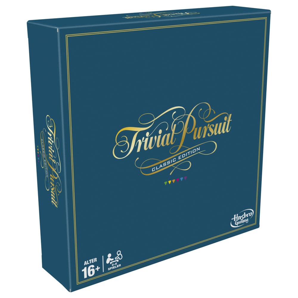 Hasbro Gaming Trivial Pursuit Brettspiel, Spielplan in klassischem Design und Farben, Perfekt für Partys, Familienfeiern und Spieleabende 5