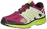 Salomon Women's X Mission 2 Running Shoe, Mystic Purple/Light Grey/Granny Green, 8 M US