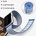 INTENY Sport Band Compatible with Apple Watch 40mm, Soft Lightweight Breathable Nylon Sport Loop, Strap Replacement for iWatch Series 4 (Black Nike, 40mm)
