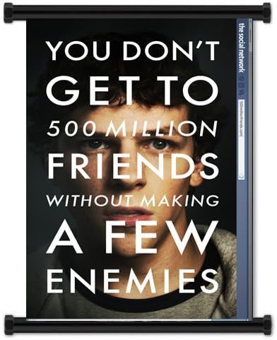 The Social Network Movie Fabric Wall Scroll Poster (32"x42") Inches