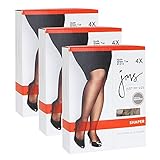 Just My Size Women`s Set of 3 Shaper with Silky Leg - Best-Seller! 4X, Suntan