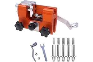 Vernijtrdy Hand Crank Chain Grinder Portable Household Hardware Tool Grinding Chain Clip Chain Saws Sharpener
