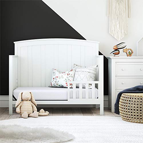 Baby Relax Colton Easy Assembly Toddler Guardrail, White