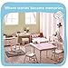 Fantasy Fields - Bouquet Thematic Hand Crafted Kids Wooden Table and 2 Chairs Set |Imagination Inspiring Hand Crafted & Hand Painted Details   Non-Toxic, Lead Free Water-based Paint