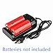 Warm-house Dual Channel Battery Charger Universal Auto Off Intelligent Battery Charger for 18650/18500/14500/26650 AA Lithium Battery Lifepo4 Battery USA Plug Black