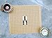 GeniusCells Go Game Board Reversible 19 x 19 | Chinese Chessboard Games | Travel Go Strategy Game Accessories Soft Leather | Anti-Wrinkle (Only Borad)