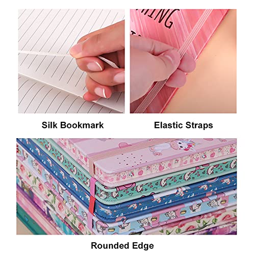 Lined Journal Notebook, 160 Pages, Medium 5.7 inches x 8 inches - 100 gsm Thick Paper, A5 Hardcover Notebook for Office, Home, School