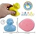 Celebriducks The Good Duck - BPA & PVC Free Rubber Duckie Baby Bath Toy Teether - Yellow