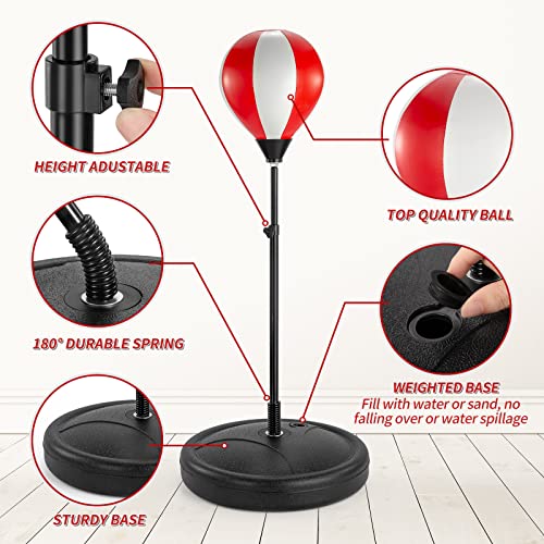 TEMI Punching Bag for Kids Incl Boxing GlovesBoxing Bag Set for Kids