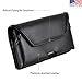 Turtleback Holster Designed for iPhone 11 Pro (2019) iPhone Xs (2018) and iPhone X (2017) Belt Case Black Leather Pouch with Executive Belt Clip, Horizontal